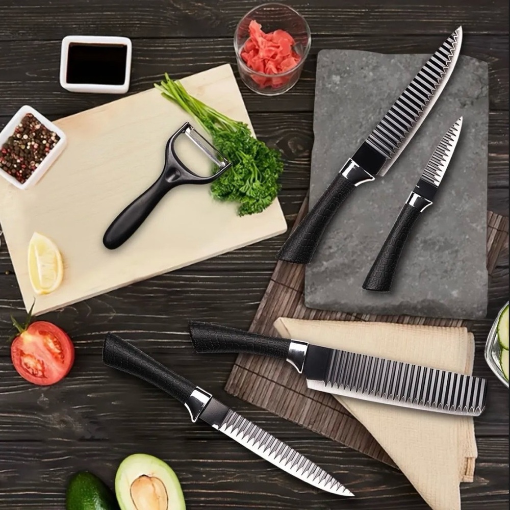NEW Set of 5 Kitchen Knives Set